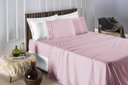 Ver imagem 5 de Cama Casal Queen Madri Bordado 300 Fios Macio Rosa
