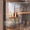 Ver imagem 5 de Cristaleira 4 Portas Vidro MDF Cinza Perola 83cm Lizz