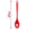 Kit Conjunto Utensílios para Cozinha Vermelho Silicone 4 Peças - 6
