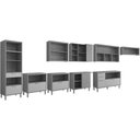 Ver imagem 3 de Kit Modulado Mgm 9 Peças Eloise Cz025 Cinamomo/titanium