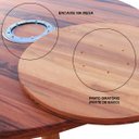 Ver mais imagens de Conjunto Mesa de Jantar Redonda 1,6 m 8 Cadeiras Madri em Madeira Maciça