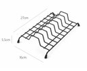 Ver imagem 3 de Suporte Porta Pratos 8 Lugares Organizador de Cozinha Schmit:Preto