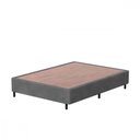 Ver imagem 1 de Base Cama Box Casal 138x188x26 Sued Cinza Probel Cinza