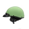 Capacete Coquinho Scooter Moto Elétrica Bike Couro Verde - 2