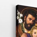 Ver imagem 3 de Quadro Jesus Cristo João e Maria Religião Canvas 60x40cm