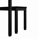 Ver imagem 4 de Mesa Cozinha e Refeitório 180cm x 90cm Pés Metal com 2 Bancos F5 Office Cor:Preto