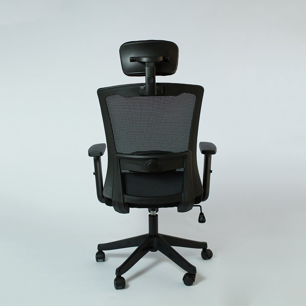 Cadeira de Escritório Ergonômica Presidente Tela Mesh W-57:preto - 2