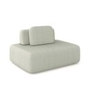 Ver imagem 2 de Sofá Ilha Sala de Estar Modulado Dakota 142cm Encosto Almofada Solta Bouclê Offwhite G33 - Gran Belo