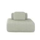 Ver imagem 1 de Sofá Ilha Sala de Estar Modulado Dakota 142cm Encosto Almofada Solta Bouclê Offwhite G33 - Gran Belo