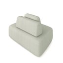 Ver imagem 6 de Sofá Ilha Sala de Estar Modulado Dakota 142cm Encosto Almofada Solta Bouclê Offwhite G33 - Gran Belo