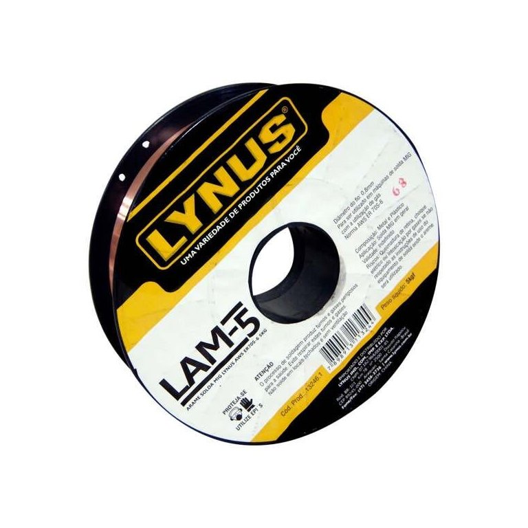Arame de Solda MIG com Gás 0,8mm 5Kg