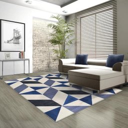 Tapete para Sala Lyre Azul 1,50x2,00 São Carlos - 2