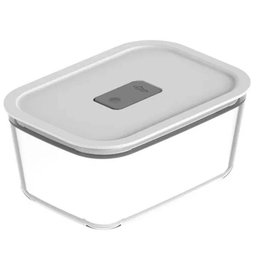 Pote Hermético de Vidro 1,2l Branco ou Fresh Lock para Geladeira Freezer Forno - 1