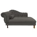 Ver imagem 1 de Recamier Barcelona 1,40 Suede Grafite - Dominic Decor