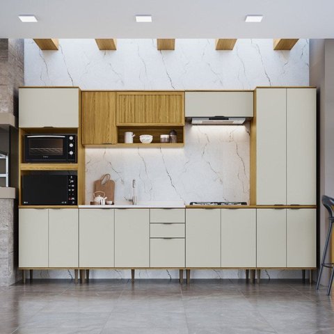 Cozinha Modulada Compacta 6 Peças Copenhague