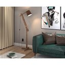 Ver imagem 2 de Abajur de Quarto Luminária de Chão Articulável Leitura:marrom