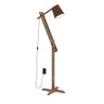 Abajur de Quarto Luminária de Chão Articulável Leitura:marrom - 3