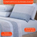 Ver imagem 6 de Jogo de Lençol Cama Box King Kit 4 Peças com Elástico Sonhare Sultan Milão