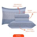 Ver imagem 3 de Jogo de Lençol Cama Box King Kit 4 Peças com Elástico Sonhare Sultan Milão
