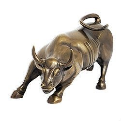 Touro de Wall Street Bronze - 11 cm - 2
