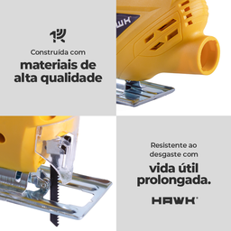 Serra Tico-tico 400w com Lamina de Corte 127v Hw2050 Hawk - 7