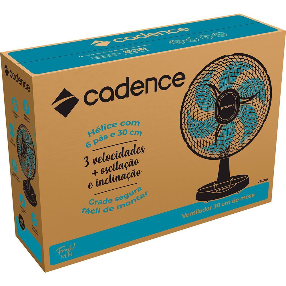 Ventilador de Mesa Cadence Fresh Mini, 30 Cm, 50 W - Vtr310 - 9