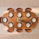 Ver imagem 2 de Conjunto de Jantar com 1 Mesa Orgânica Tali 210cm e 6 Cadeiras Ema CabeCasa MadeiraOriginals Marrom