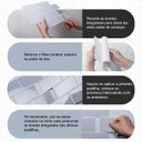 Ver imagem 5 de Pastilha Adesiva 3d Alto Relevo Decorativa Lorben Lavável Resinada Preto com Rejunte Branco