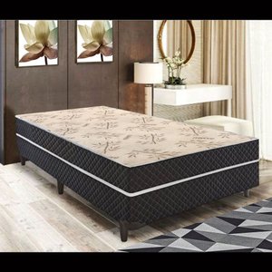 Cama Box Solteiro Conjugada Ortopédica 88x188x39 (5cm)