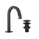 Ver imagem 2 de Kit Torneira Tube de Mesa para Banheiro Lavabo Baixa com Válvula Click para Cuba 7/8 Preto Fosco