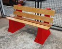 Ver imagem 2 de Banco Jardim Espera com Encosto 1,5 metro - VERMELHO PAU BRASIL 005