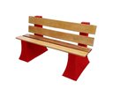 Ver imagem 1 de Banco Jardim Espera com Encosto 1,5 metro - VERMELHO PAU BRASIL 005