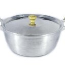 Ver imagem 1 de Caçarola Panela Alumínio Polido Alça Madeira Bojuda 24cm