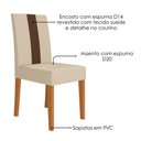 Ver imagem 6 de Mesa de Jantar Kate com 4 Cadeiras Estofadas Linea Suede Freijo Off White Poliman