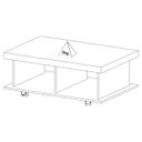Ver imagem 4 de Mesa de Centro para Sala 90 Cm 4632 Cinamomo Arly
