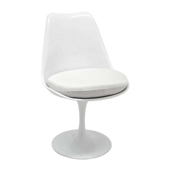 Cadeira Tulipa Saarinen sem Braço Branca com Assento Branco - 2
