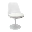 Ver imagem 2 de Cadeira Tulipa Saarinen sem Braço Branca com Assento Branco