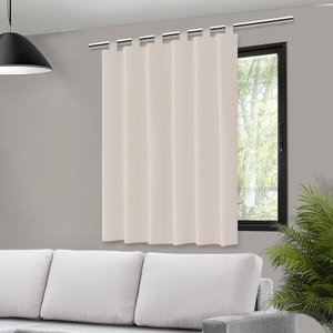 Cortina Blackout para Bastão 140x140:bege