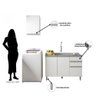 Cozinha Modulada Evidence 2 Peças sem Tampo Poliman Móveis - 3