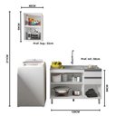 Ver imagem 4 de Cozinha Modulada Evidence 2 Peças sem Tampo Poliman Móveis
