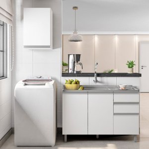 Cozinha Modulada Evidence 2 Peças sem Tampo Poliman Móveis