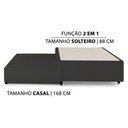 Ver imagem 3 de Cama Box Base c/Auxiliar Universal Especial MH1453 Bordado Black (96x203x32) - Herval