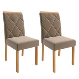 Conjunto Sala de Jantar Mesa Adele 130x80 cm e 4 Cadeiras Fernanda Cimol Madeira/Off White/Joli - 3