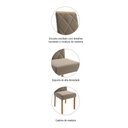 Ver imagem 5 de Conjunto Sala de Jantar Mesa Adele 130x80 cm e 4 Cadeiras Fernanda Cimol Madeira/Off White/Joli
