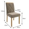 Conjunto Sala de Jantar Mesa Adele 130x80 cm e 4 Cadeiras Fernanda Cimol Madeira/Off White/Joli - 7