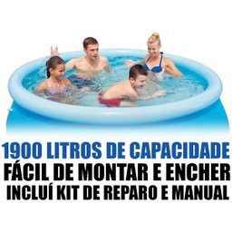 Piscina Inflável Bel Lazer 1.900 Litros Com Kit de Reparo E Inflador - 2