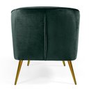 Ver mais imagens de Kit 02 Poltronas Decorativas Fixa Pés Palito New Bronze Agnes D02 Veludo Verde C-303 - Lyam Decor
