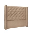Ver imagem 1 de Cabeceira Cama Box Solteiro 90cm e Recamier Vicenza Suede S04 Cor Bege