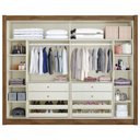 Ver imagem 3 de Guarda-Roupa Casal Creta 2 Portas 4 Gavetas 100% Mdf Flex Brauna/Off White - Europa Móveis