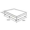 Ver imagem 1 de Cama Box Casal Suede + Colchão Molas Ensacadas Airtech Springpocket Ortobom 65x138x188 Bege